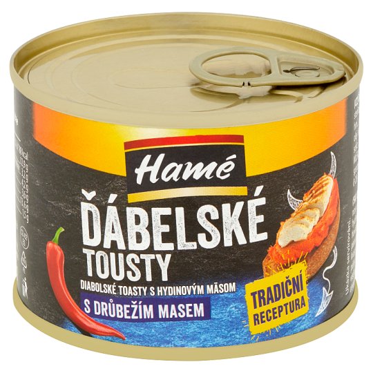 Hamé Ďábelské tousty s drůbežím masem 180g