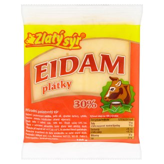 Zlatý Sýr Eidam 30% plátky 100g