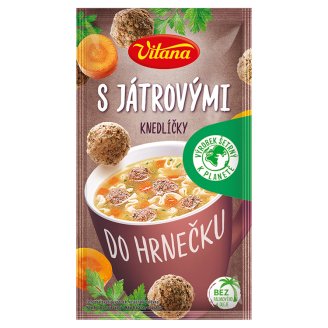 Vitana Do hrnečku Instantní polévka s játrovými knedlíčky 14g