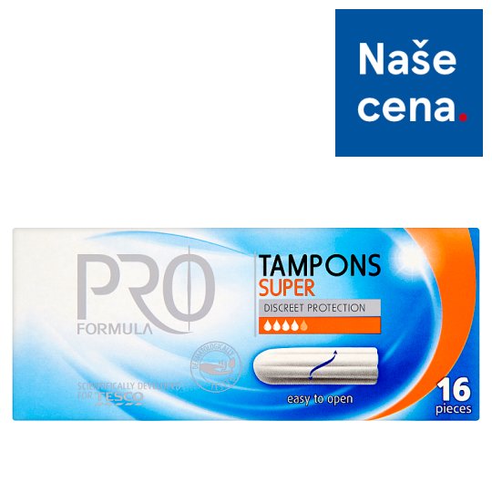 Tesco Pro Formula Super tampony 16 ks