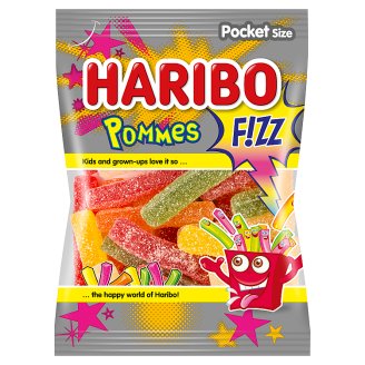 Haribo Pommes fizz želé s ovocnými příchutěmi 100g