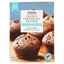 Tesco Double Chocolate Muffins 275g