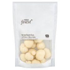 Tesco Finest Freeze Dried Strawberries in White Chocolate 100g