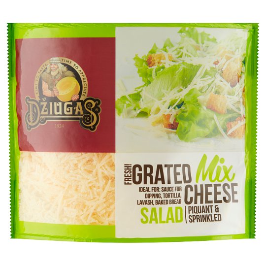 Džiugas Mix Salad Natural Hard Grated Cheese 250g