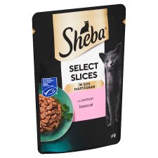 Sheba Select Slices Complete Wet Food for Adult Cats with Salmon 85g