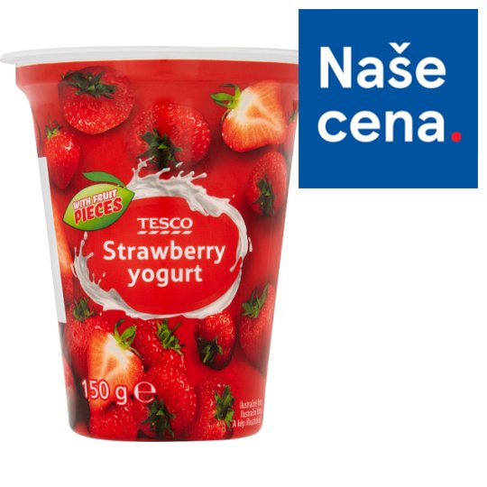 Tesco Jogurt jahodový 150g