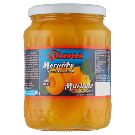 Giana Meruňky ve sladkém nálevu 690g