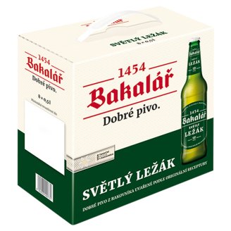 Bakalář Pale Lager Beer 8 x 0.5L