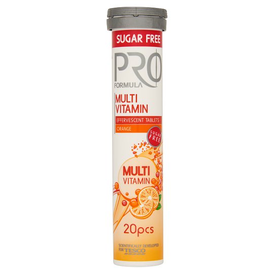 Tesco Pro Formula Multivitamin Orange 20 tablet 80g
