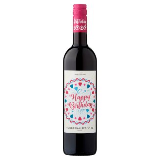 Wine Concept Happy Birthday Medina z horního Maďarska sladké červené víno 0,75l
