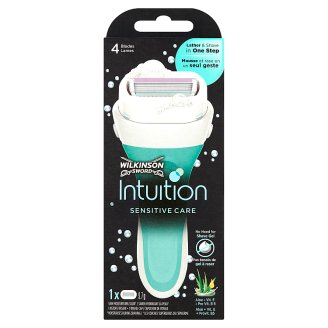 Wilkinson Sword Intuition Sensitive Care holicí strojek s náhradní hlavicí se 4 břity