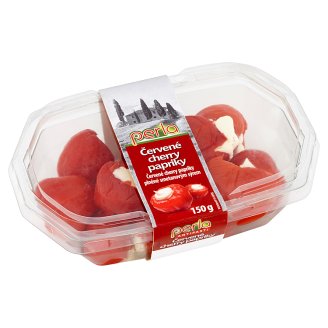 Perla Červené cherry papriky plněné smetanovým sýrem 150g