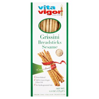 Vita Vigor Grissini se sezamem s extra panenským olivovým olejem 125g