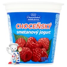 Choceňská Mlékárna Choceňský smetanový jogurt malinový 150g