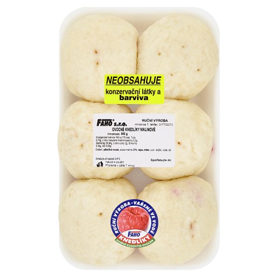 Faho Fruit Dumplings with Raspberries 550g