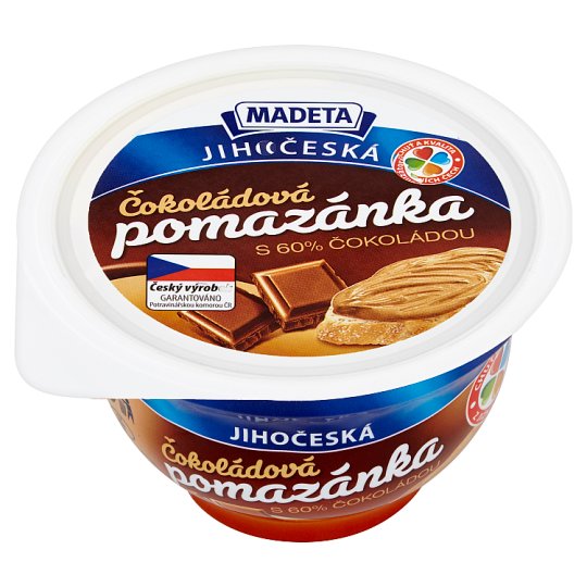 Madeta Jihočeská čokoládová pomazánka s 60% čokoládou 150g