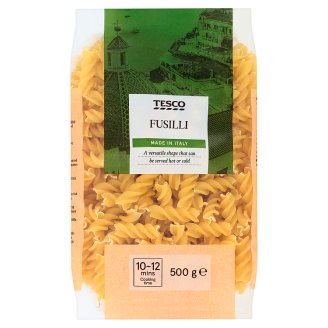 Tesco Fusilli těstoviny bezvaječné sušené semolinové 500g