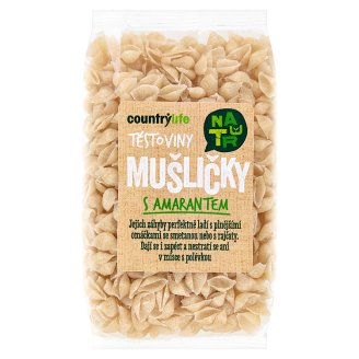 Country Life Natur těstoviny mušličky s amarantem 300g