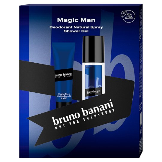Tilsvarende Subjektiv Wow Bruno Banani Magic Man for men - deo natural spray 75 ml + shower gel 50 ml  - Tesco Groceries