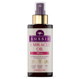 Aussie 3 Minute Miracle Oil Mega Pro Normální Až Jemné Vlasy 100 ml