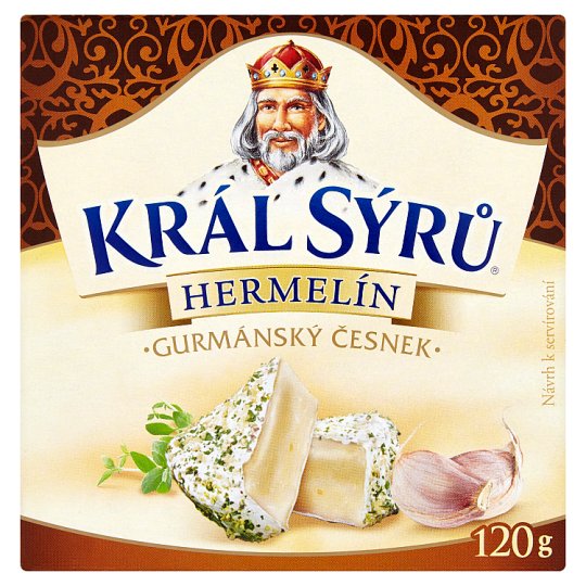 Král Sýrů Hermelín gurmánský česnek 120g