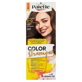 Schwarzkopf Palette Color Shampoo barva na vlasy Středně Hnědý 221