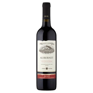 Víno Nitra Selection Alibernet slovenské akostné odrodové víno červené suché 0,75 l