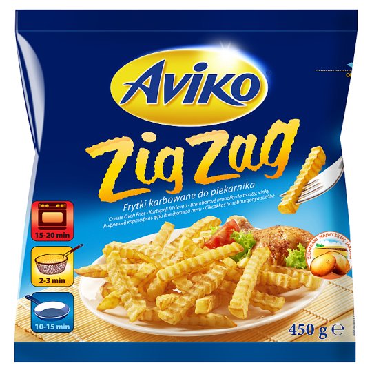 Aviko Zig Zag bramborové hranolky do trouby vlnkované 450g