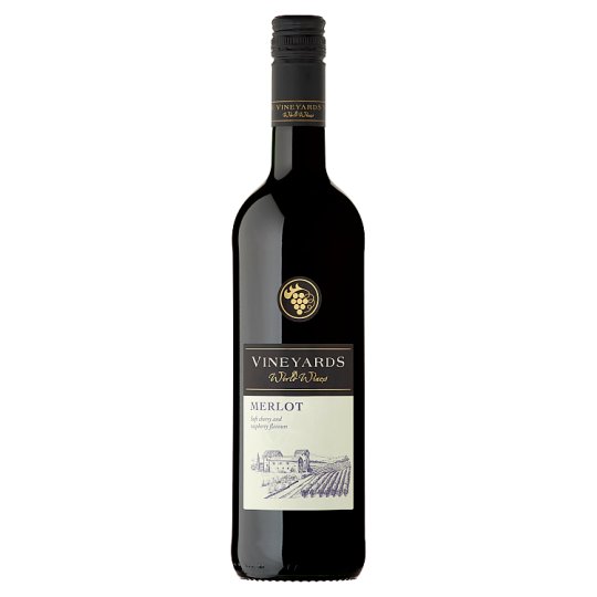 Vineyards World Wines Merlot červené víno suché 750ml