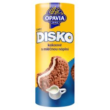 Opavia Disko Cocoa Cookies with Milk Filling 169g