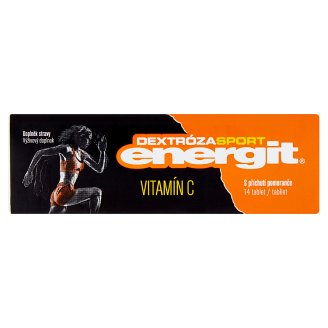 Energit Dextróza Sport Vitamín C s příchutí pomeranče 14 tablet 49g