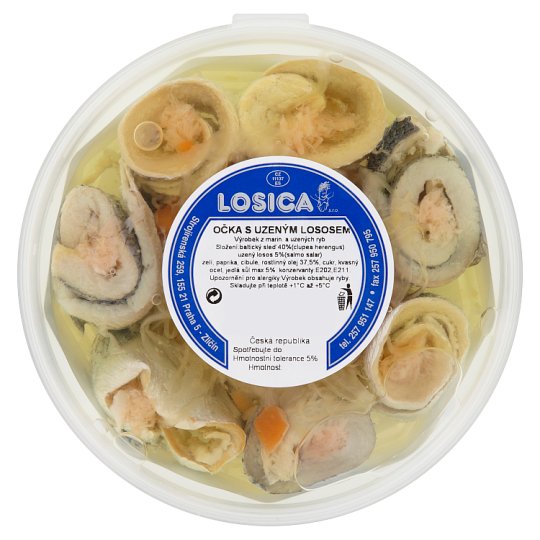 Losica Očka s uzeným lososem v oleji 200g