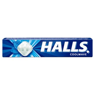 Halls Dropsy s příchutí mentolu a eukalyptu 33,5g