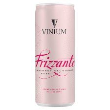 Vinium Frizzante Cabernet Sauvignon Rosé jemně perlivé víno polosladké 250ml