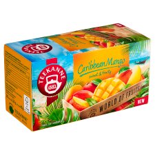 Teekanne World of Fruits Caribbean Mango ovocno-bylinný čaj 20 x 2,25g (45g)