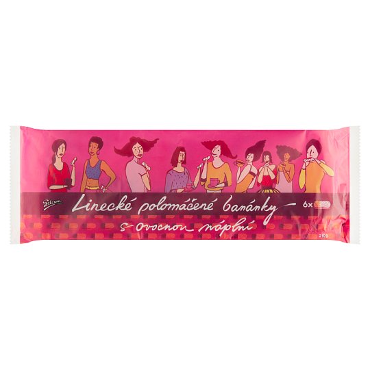 Silisan Linz Half Dipped Bananas with Fruit Filling 210g