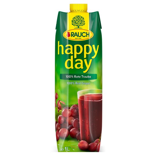 Rauch Happy Day 100% šťáva z červených hroznů 1l
