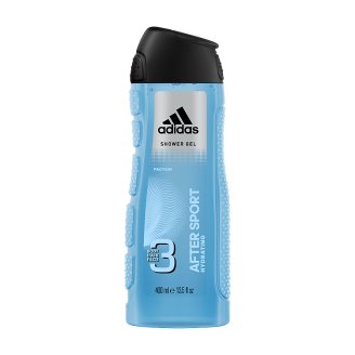 Adidas After Sport sprchový gel na tělo, tvář & vlasy 400ml
