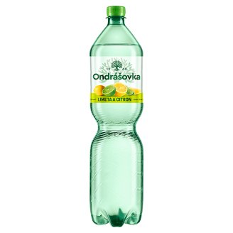 Ondrášovka Jemně perlivá minerální voda s příchutí limetka a citron 1,5l