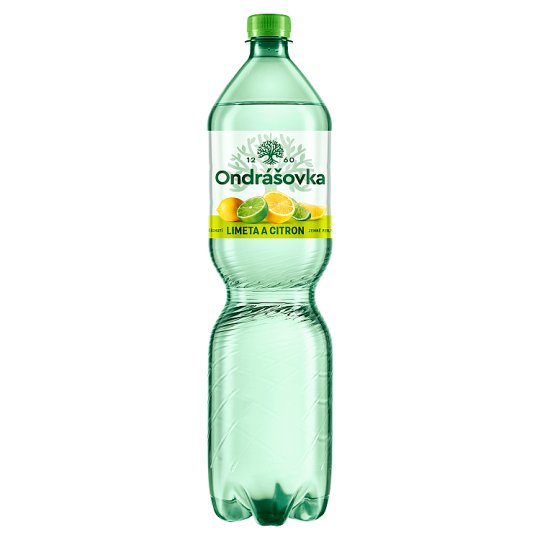 Ondrášovka Jemně perlivá minerální voda s příchutí limetka a citron 1,5l