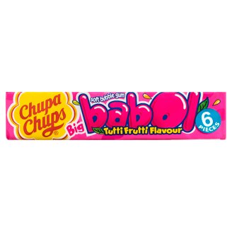 Chupa Chups Big Babol žvýkačka s ovocnou příchutí 6 ks 27,6g