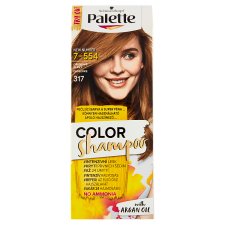Schwarzkopf Palette Color Shampoo barva na vlasy Oříškově Plavý 7-554 (317)