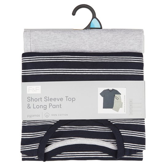 image 1 of F&F Mens Basic Dark Blue Pyjamas 1 pcs in a Pack, L, Navy