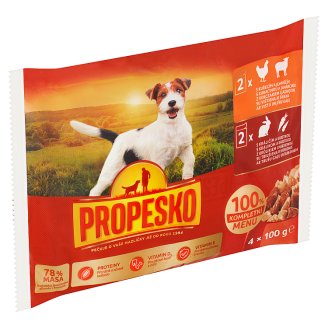 Propesko Kompletní krmivo pro dospělé psy všech plemen 4 x 100g