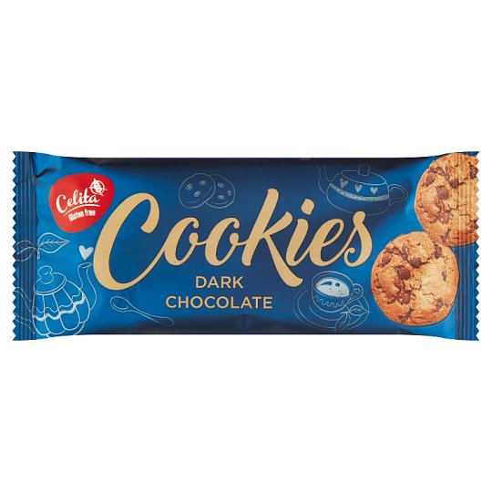 Celita Cookies sušenky s kousky hořké čokolády 46g