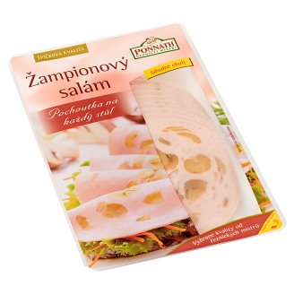 Ponnath ŘEZNIČTÍ MISTŘI Žampionový salám krájený e 100g