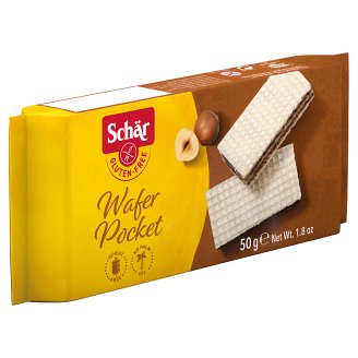 Schär Wafer Pocket oplatky bez lepku s oříškovým krémem 50g