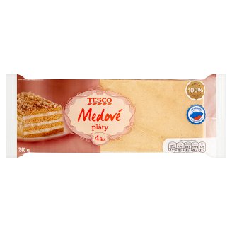 Tesco Medové pláty 240g