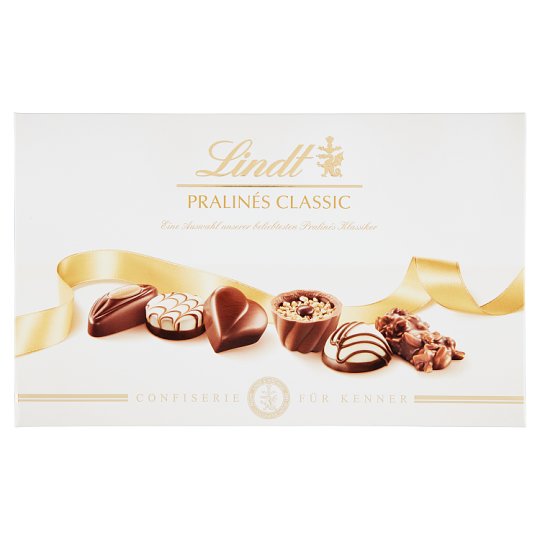 Lindt Pralinés Classic směs plněných čokoládových bonbónů z mléčné čokolády 200g