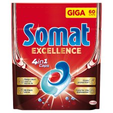 Somat Excellence 4in1 Capsules for Automatic Dishwasher 60 pcs 1140g